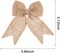 30 Pieces Burlap Bows Burlap Bow Knot Handmade Burlap Decorative Bowknot Natural Ornament Bow for Christmas Decorate Tree Festival Holiday Party Supplies
